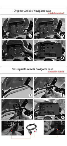 Imagen 9 de 10 de Porta Celular En Lugar Del Gps Bmw Motos 1200gs 1250gs
