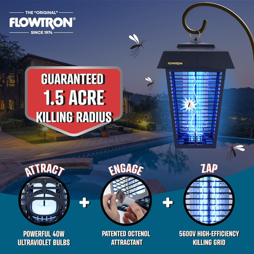 Flowtron Bk-80d - Asesino Electrónico De Insectos (80 W, Cob
