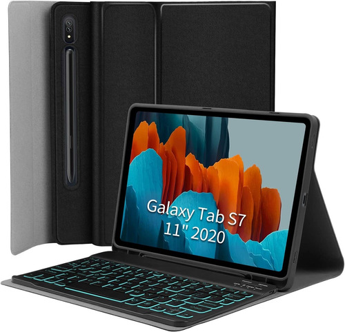 Funda Con Teclado Backlit Para Galaxy Tab S8 Sm-x700/x706 
