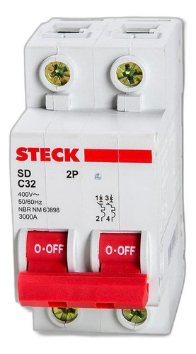 Disjuntor automático Steck SDD62C10