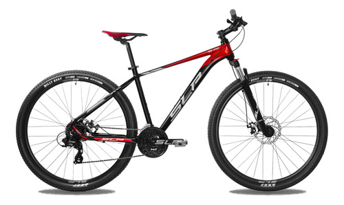 Bicicleta Mtb Slp 50 Pro R29 Shimano 24v Freno Disco Negro/gris/rojo L