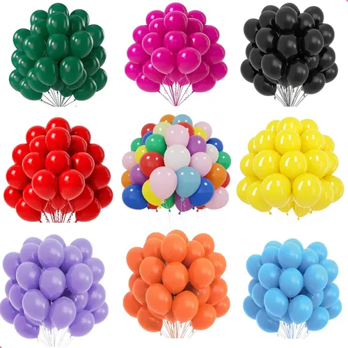 BalãoBexigaLisoFestaDecoração9Polegadas50Unidades