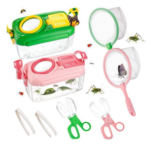 Juego De 2 Atrapadores De Insectos Para Niños, Kit De