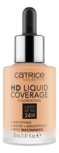 Base de maquiagem líquida Catrice HD Liquid Coverage Foundation Foundation tom 037 golden beige - 30mL