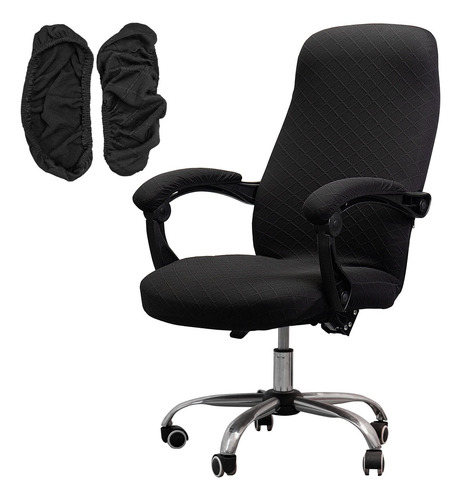 Funda Elástica Universal Para Silla De Oficina Tamaño L Negr