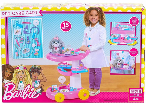 Barbie Carro De Cuidado De Mascotas, Barbie Pet Care Cart