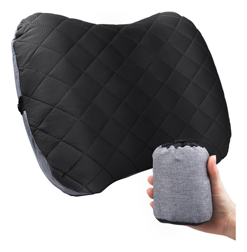 Almohada Inflable Para Acampar Con Funda Extraible, Almohada