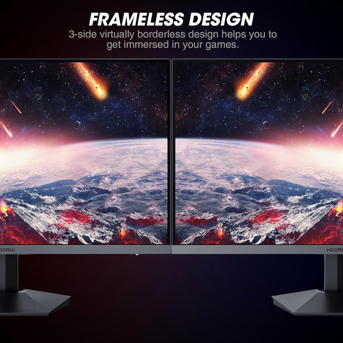 Monitor Gamer Koorui, Ips, 1080p, 165 Hz, 24, 1 Ms