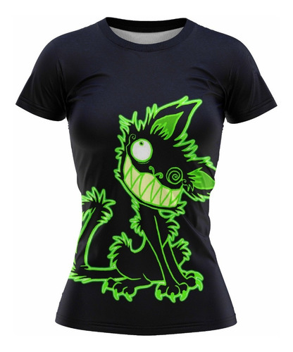 Remera Dama Gato Electric