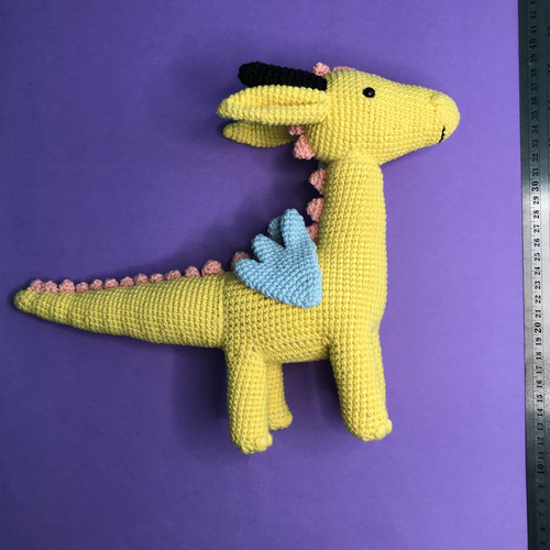 Gertrudis Dragona Tejido Crochet Inspirado Amigurumi Picapau 