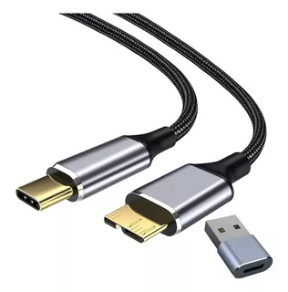 Cable Usb 3.0 Tipo C A Micro B Disco Duro Externo 5gbps 1m