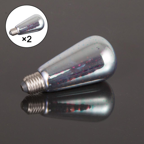 2x 3d Rgb Led Fuegos Artificiales Bombilla Para Mi