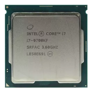 Procesador gamer Intel Core i7-9700KF BX80684I79700KF de 8 núcleos y 4.9GHz de frecuencia