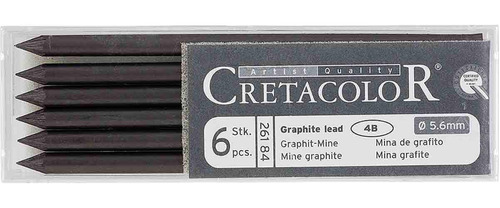 Estojo Mina Grafite 5.6mm 4b Com 6 Unidades Cretacolor