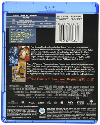 Blu-ray - Armageddon