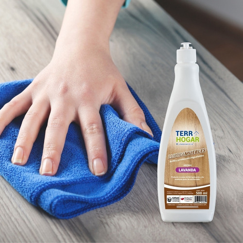 Imagen 2 de 6 de Lustramuebles Cremoso Terrahogar Brillo Y Protección 900ml