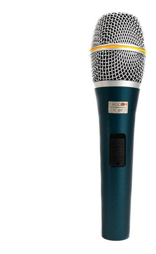 Microfone Kadosh K-98 dinâmico hipercardióide azul/prateado