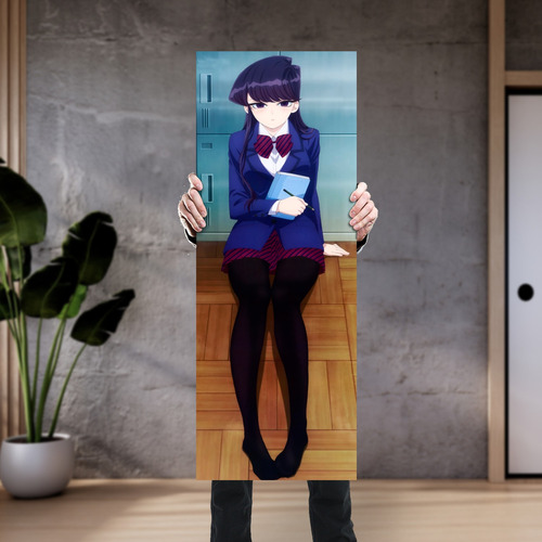 Cuadro Grande 30x80 Cm Komi-san Wa Komi Descalza Animeras