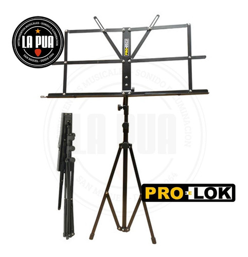 Imagen 2 de 4 de Atril Plegable Para Partitura Con Funda Pro-lok Pms-240wb