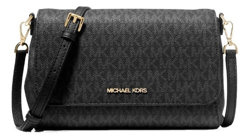 Bolsa Celular Michael Kors Original Convertible Bag Black Lo Acabado de los herrajes Dorado Color Negro Color de la correa de hombro Negro Diseño de la tela Estampado MK