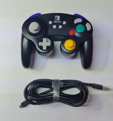 Nintendo Switch Control Alámbrico estilo Gamecube Negro