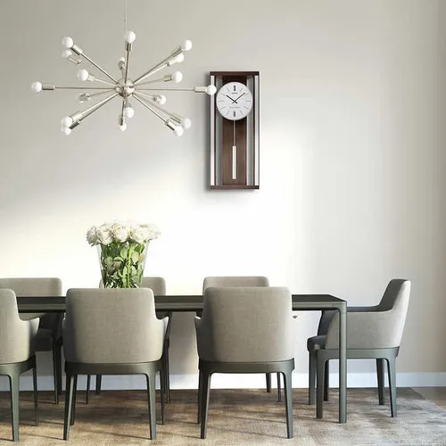 Seiko Reloj De Pared Moderno Y Sofisticado Con Péndulo Y Cam