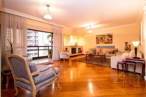 Imagem 5 de 13 de Apartamento Recuado De 217m2 Moema Indios Com Lazer Completo - Ap2517