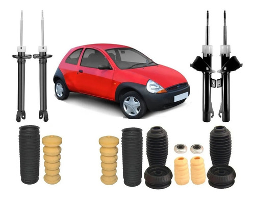 04 Amortecedores Ford Ka 2001 2002 2003 2004 2005 2006 + Kit