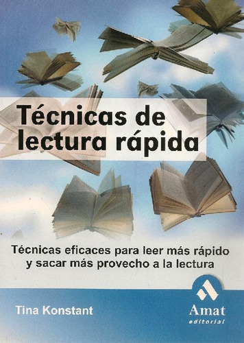 Libro Técnicas De Lectura Rápida De Tina Konstant