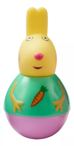 Peppa Pig Figuras Weebles, figuras moldeadas gruesas, primer juguete, juego  imaginativo preescolar