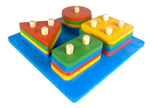 Brinquedo Educativo Pedagógico Montessori Formas Geométricas