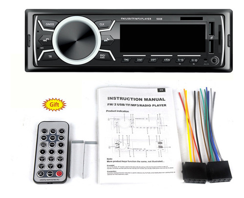 7 Colores Led Coche Estéreo Radio Bt Autoradio Dual Usb Esté