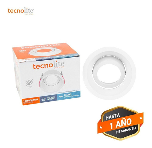 Lampara Empotrado Techo Blanco Gx5.3 10ydr002mvb