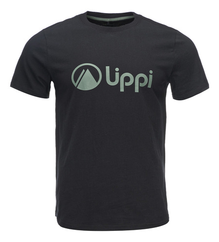 Polera Hombre Lippi Logo  Uv-stop T-shirt Grafito