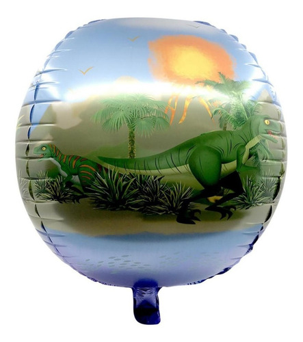 Globo 4d Dinosaurios - 60 Cm X 1 Unidad - Universo Mágico