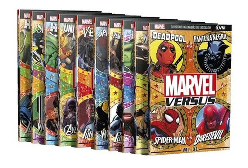 Imagen 1 de 8 de Marvel Versus, Clarín Colección Comics De 7 Libros 