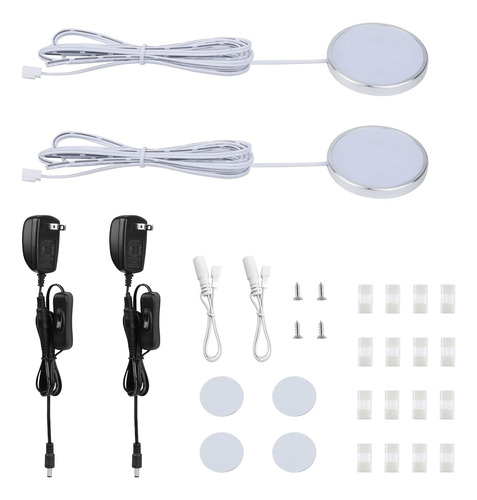 Juego De 2 Luces Led Cable, Enchufe Único Debajo Del G...