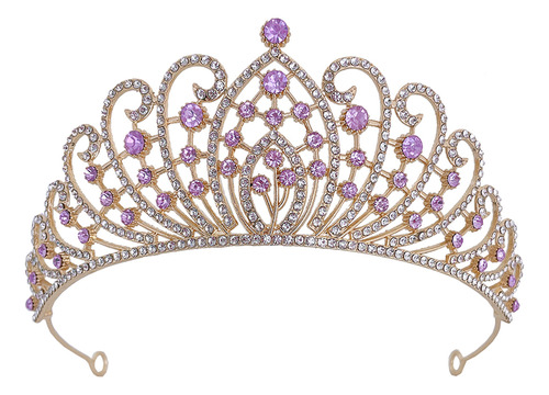 Tiara De Diamantes De Imitación Con Corona De Novia Para Bod