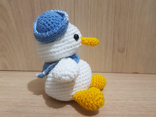 Imagem 3 de 3 de Pato Marinheiro Amigurumi