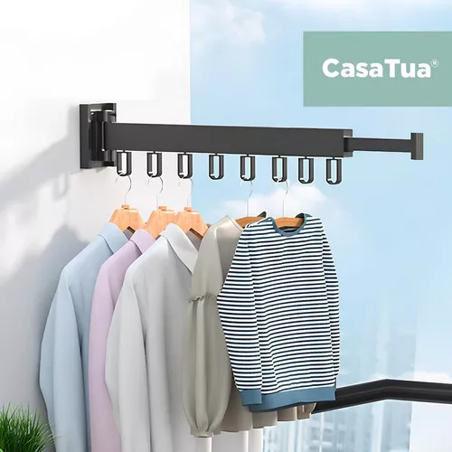 Ripley - TENDEDERO PLEGABLE DE PARED COLGADOR ROPA AJUSTABLE CASATUA