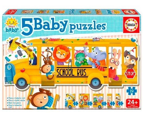 Baby Puzzles School Bus Rompecabezas Toyco