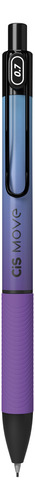 Kit Lapiseira E Caneta Move 0.7mm Azul/roxo Borracha Grafite