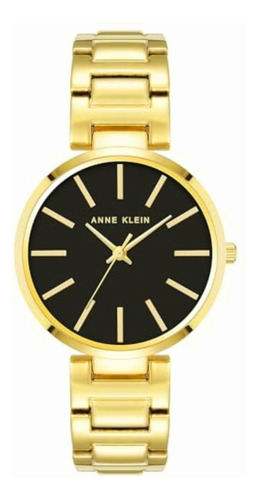 Anne Klein Reloj De Pulsera Para Mujer, Dorado/negro,
