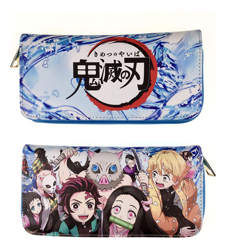 Billetera Monedero Con Cierre Kimetsu No Yaiba Demon Slayer 