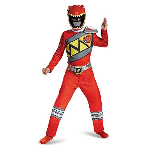 Disfraz Para Niño Ranger Rojo Power Rangers Dino Carga