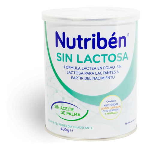 Nutriben Sin Lactosa   Tarro X 400 Gr