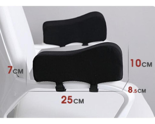 2 / Set Cómodo Cojín De Reposabrazos De Silla Almohadilla