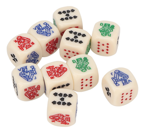 Juego Estándar De Dados De 6 Caras, 20 Piezas, Resistente Al