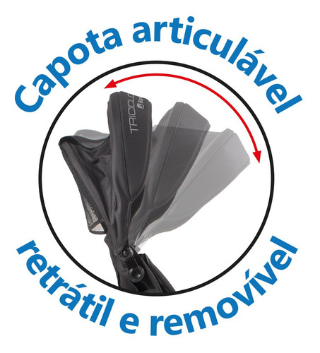 Triciclo Smart Fases - Dobrável Reclinável E Reversível