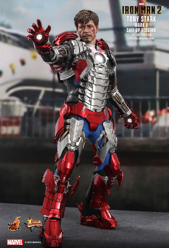 Hot Toys Tony Stark (mark V Suit Up Version) Deluxe